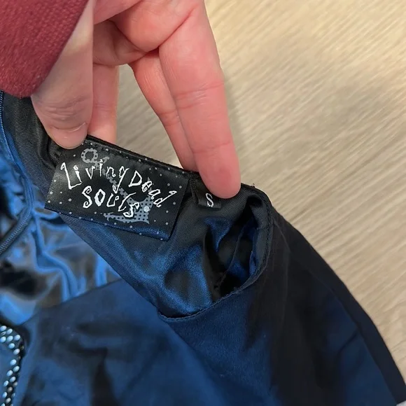 Living Dead Souls Black Retro Sailor Pinup Dress Women’s S Small - Picture 6 of 7